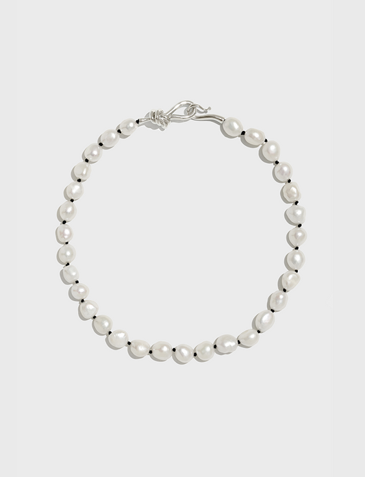 Baroque Pearl Knot Necklace